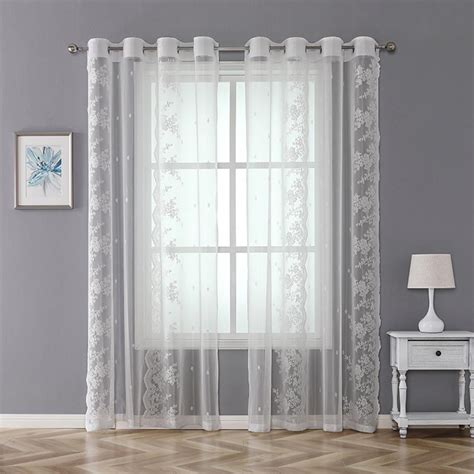 In fact, the total cost of one window treatment could cost you less than $20. . European sheer curtains